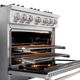 ZLINE 36" 5.2 cu. ft. Dual Fuel Range with 6 Burner DuoPro™ Cooktop and Electric Convection Oven in Stainless Steel-1