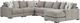 Benchcraft® Aslan Court 6-Piece Pebble Right-Arm Facing Sectional and Chaise-0