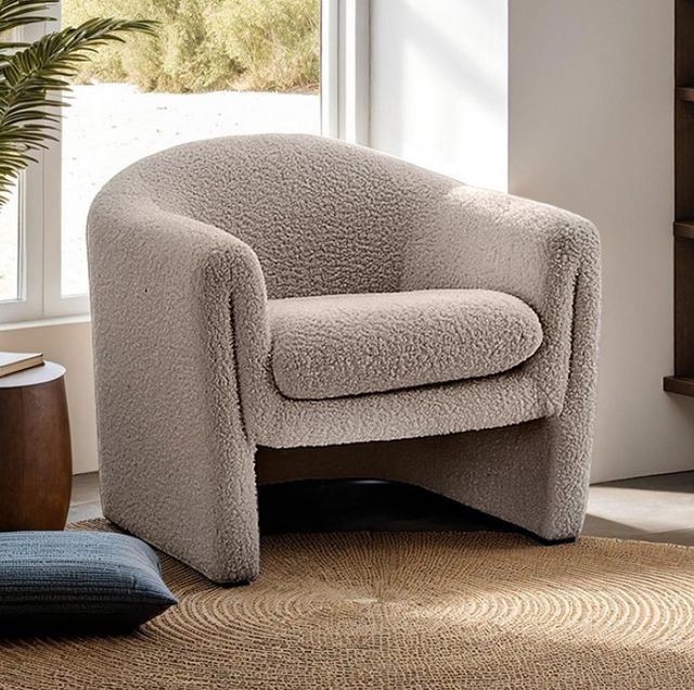 Furniture of America® Bedale Mushroom Accent Chair-1
