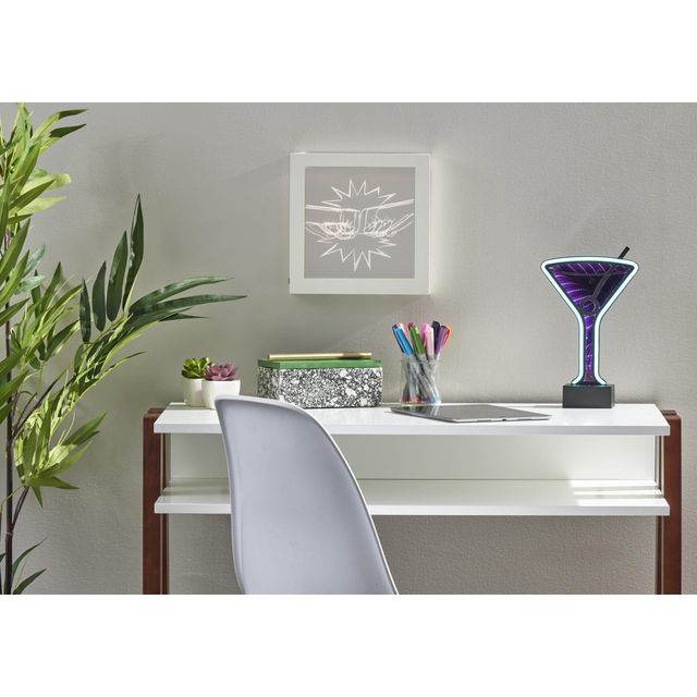 Adesso® Infinity Neon Martini Glass Table/Wall Lamp-1