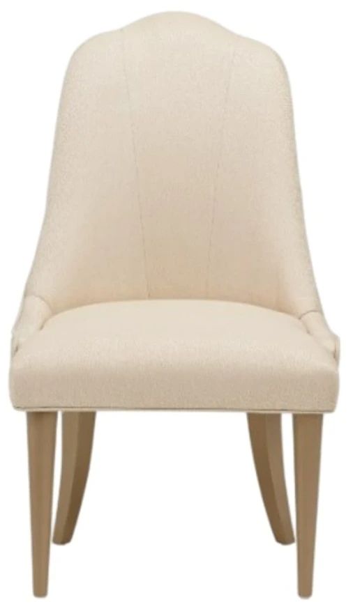 Michael Amini® Malibu Crest Beige/Burnished Gold Side Chair-2