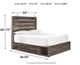 Signature Design by Ashley® Drystan Brown Queen Panel Bed with 2-Drawer Storage-2