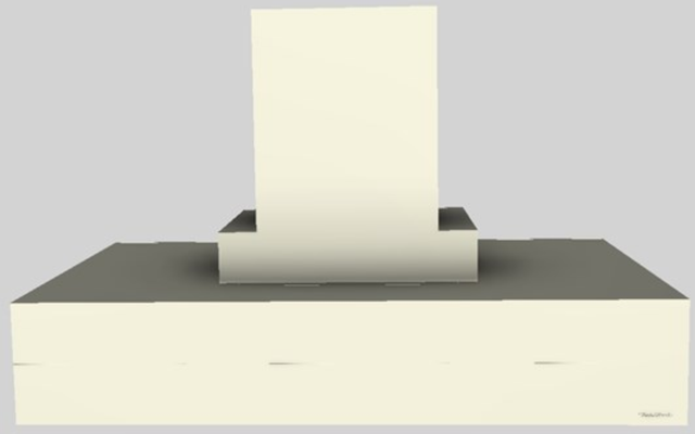 Vent-A-Hood® 48" Biscuit Contemporary Island Range Hood-0