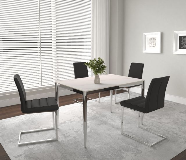 Cramco Atom Sintered Stone Top Dining Table with Chrome Base-2