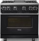 Viking® 7 Series 36" Onyx Pro Style Liquid Propane Gas Range with Griddle-2
