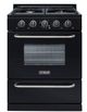 Unique® Appliances Classic 30" Black Freestanding Liquid Propane Gas Range-0
