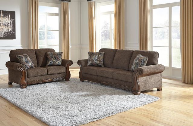 Benchcraft® Miltonwood 2-Piece Teak Living Room Set-3