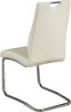 Brassex Inc. Popper 2-Piece Chrome/White Dining Chair Set-1