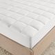 Olliix by Sleep Philosophy White King Copper Infused Micro Fiber Down Alternative Mattress Pad-2