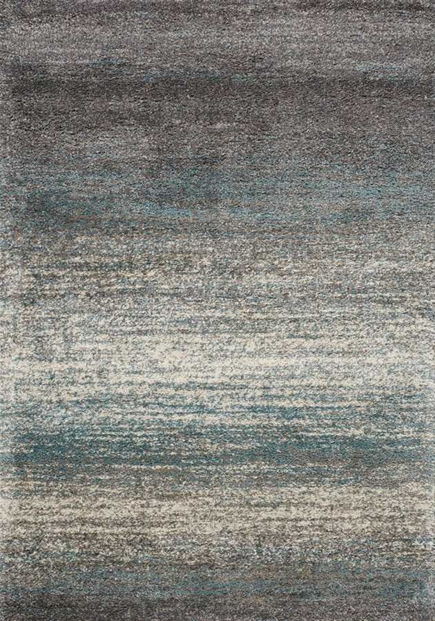 Kalora Interiors Maroq Blue/Gray Banded Soft Touch 8' X 11' Rug-0