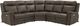 Palliser® Furniture Customizable Asher 5-Piece Power Reclining Curved Sectional with Headrest and Lumbar-0