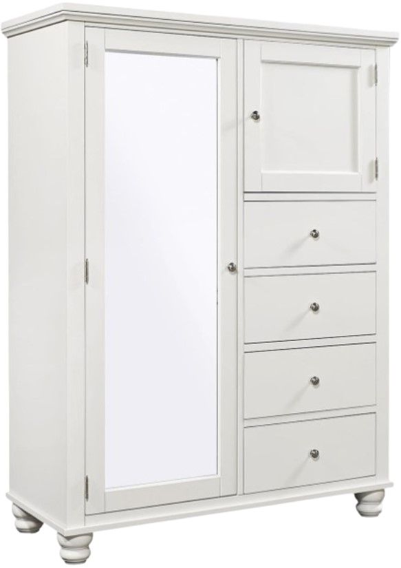 aspenhome® Cambridge White Chiffarobe-0