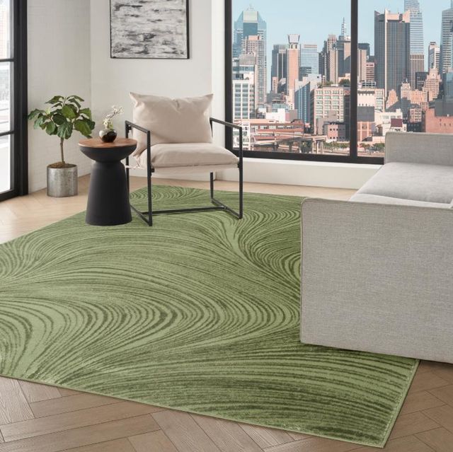 Nourison Home™ Central Park West Green 5'x7' Area Rug-2