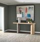 Universal Explore Home™ Nomad Croydon Tech Oak and Marble Console Table-1