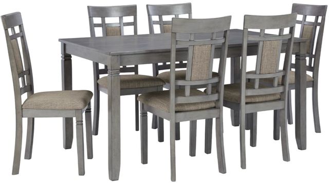 Signature Design by Ashley® Jayemyer 7-Piece Charcoal Gray Dining Table Set-0