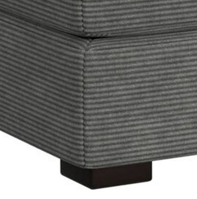 Elements International Arizona Steno Charcoal Ottoman-1