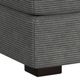 Elements International Arizona Steno Charcoal Ottoman-1