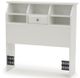 Sauder® Shoal Creek® Soft White® Twin Bookcase Headboard-0