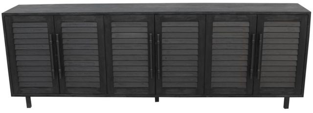 Nest Home Collections Harbor Matte Black Long Cabinet -0