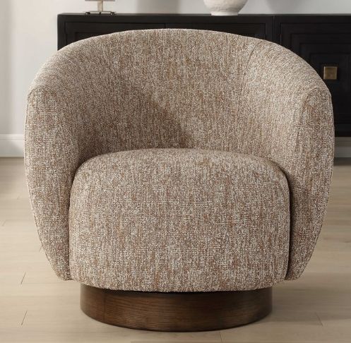 Uttermost® Dunes Cocoa Swivel Chair-1