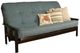 Kodiak Furniture Monterey Linen Aqua/Espresso Queen Futon with Mattress-0