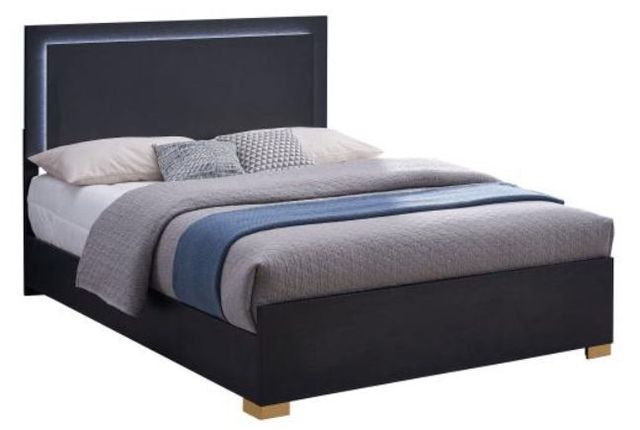 Coaster® Marceline Black Eastern King Panel Bed-0