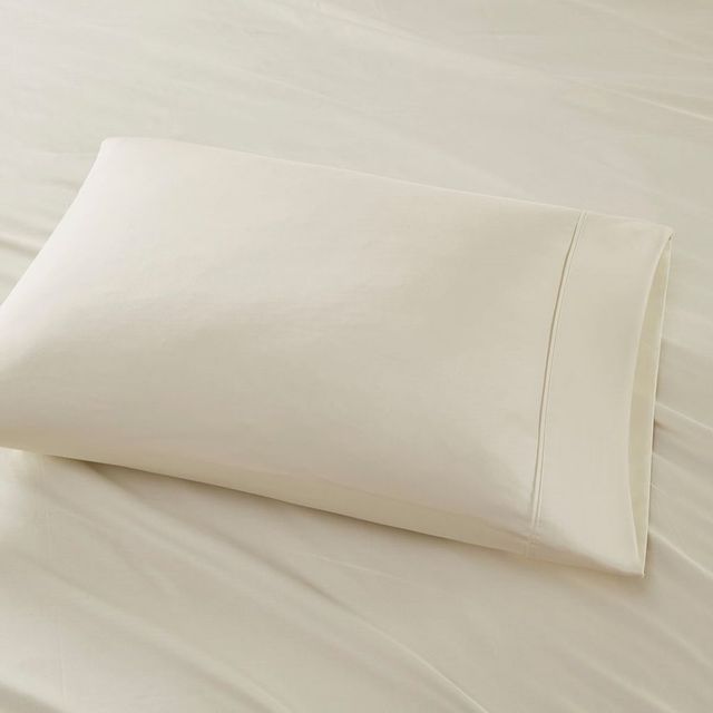 Olliix by Madison Park 7 Piece Ivory Split King 800 Thread Count Cotton Rich Sateen Sheet Set-2