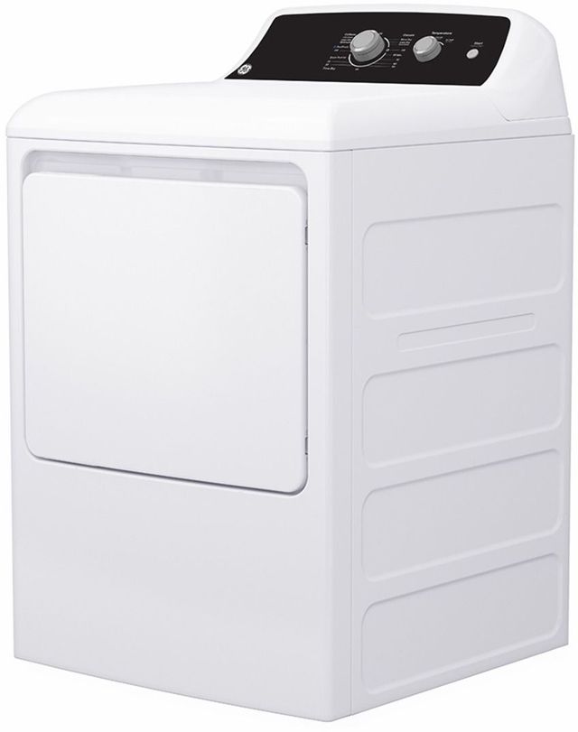 GE® 6.2 Cu.Ft. White Front Load Electric Dryer with SaniFresh Cycle-2