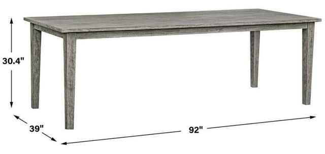 Uttermost® Forsyth Dark Gray Wash Wooden Indoor-Outdoor Dining Table-2