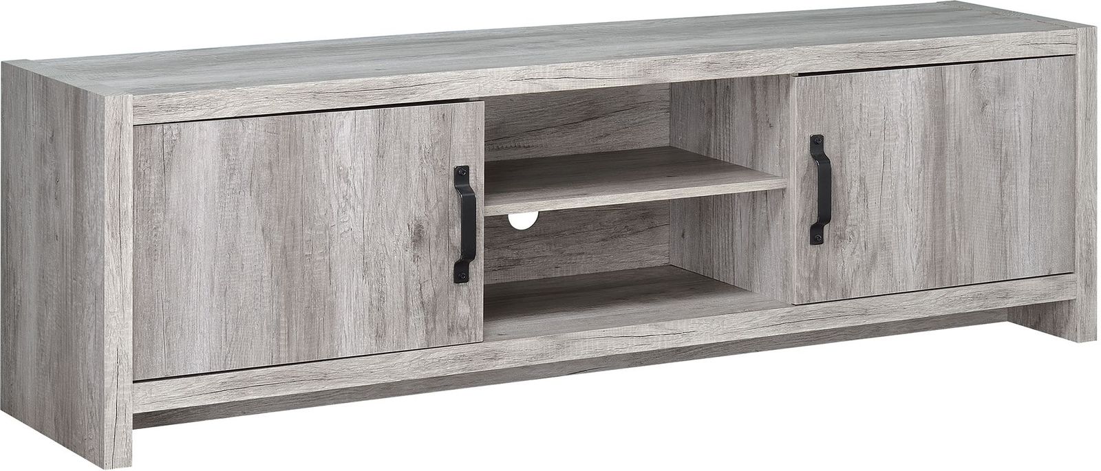 Coaster® Burke Grey Driftwood 2-Door TV Console