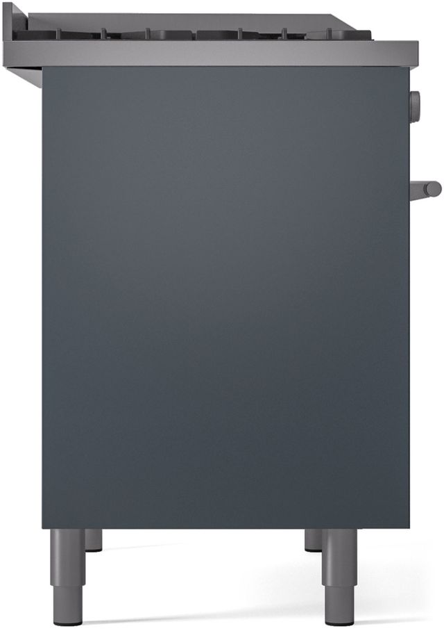 Ilve® Professional Plus II 40" Blue Grey Pro Style Dual Fuel Range-3