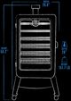 Pit Boss®  Sportsman 7-Series 29" Black Freestanding Wood Pellet Vertical Smoker-5