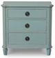 Bassett® Furniture Trafford Lagoon 3-Drawer Nightstand-1
