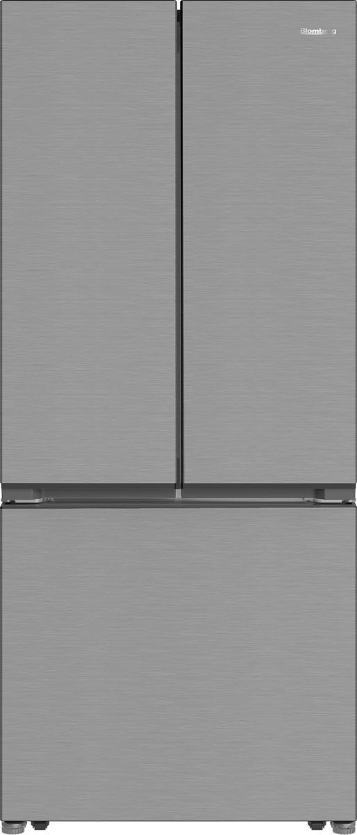 Blomberg® 30 in. 16.1 Cu. Ft. Fingerprint Free Stainless Steel Counter Depth French Door Refrigerator-0