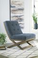 Signature Design by Ashley® Sidewinder Blue Accent Chair-4