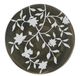 A & B Home Brown/White Cylinder Hand Painted Stool-2