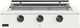 Caliber™ Rockwell Social 3-Burner Matte White Built-In Liquid Propane Grill with Pewter Hardware-0