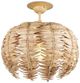 Currey & Company Tiptur Coco Cream Semi-Flush Mount-2