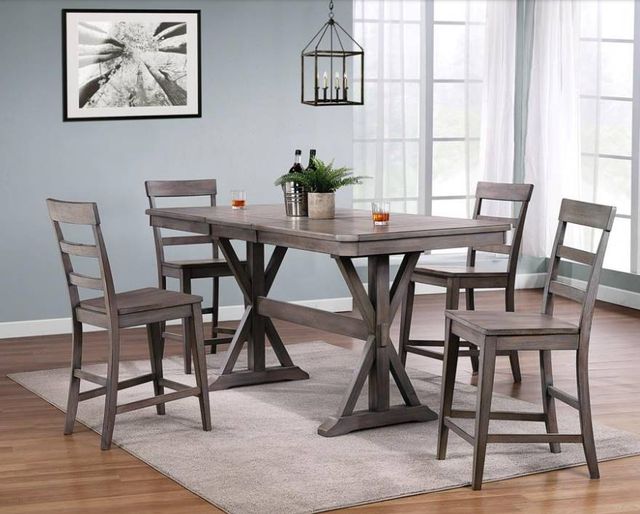 Urban Styles Furniture Newport Gray Swivel Counter Chair-1