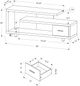 Monarch Specialties Inc. Espresso TV Stand-4
