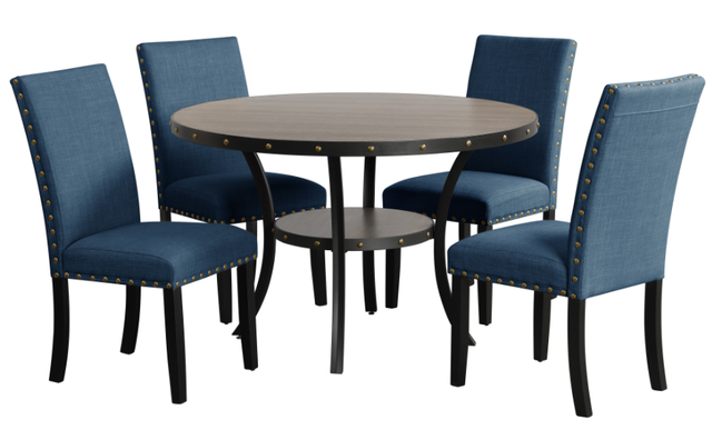 New Classic® Home Furnishings Crispin Gray Round Dining Table-2