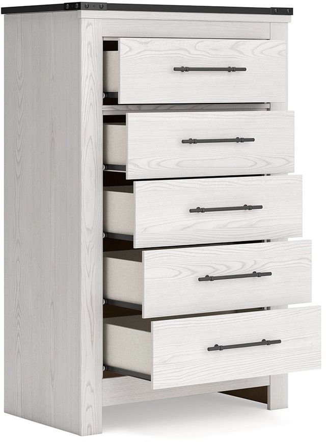Signature Design by Ashley® Schoenberg White Rustic Chest of Drawers-3
