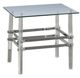 Furniture of America® Trofa Glass Top End Table with Chrome Base -0