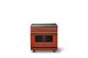 Viking® 5 Series 36" Spiced Cider Pro Style Induction Range with Brushed Brass Trim-3