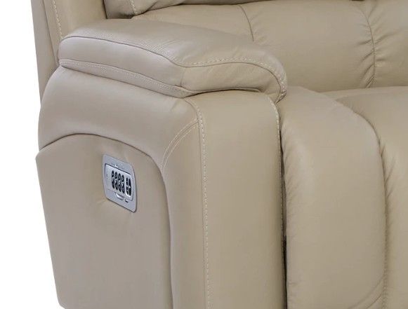 La-Z-Boy® Greyson Ice Leather Power Reclining Loveseat with Console, Headrest and Lumbar-2