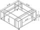 Coaster® Adri Glass Top Coffee Table with Black Nickel Base-3