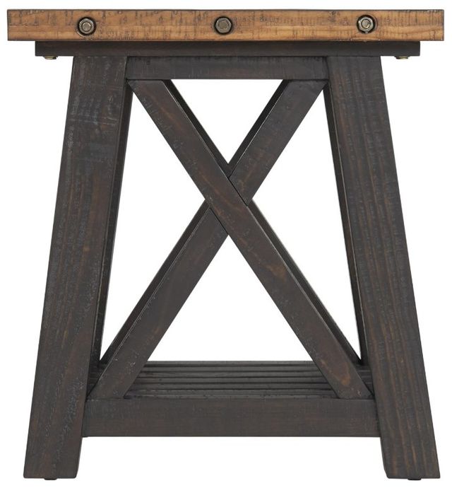 Martin Svensson Bolton Natural End Table with Black Satin Base-2