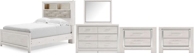 Signature Design by Ashley® Altyra 5-Piece White Full Panel Bookcase Bed Set-0