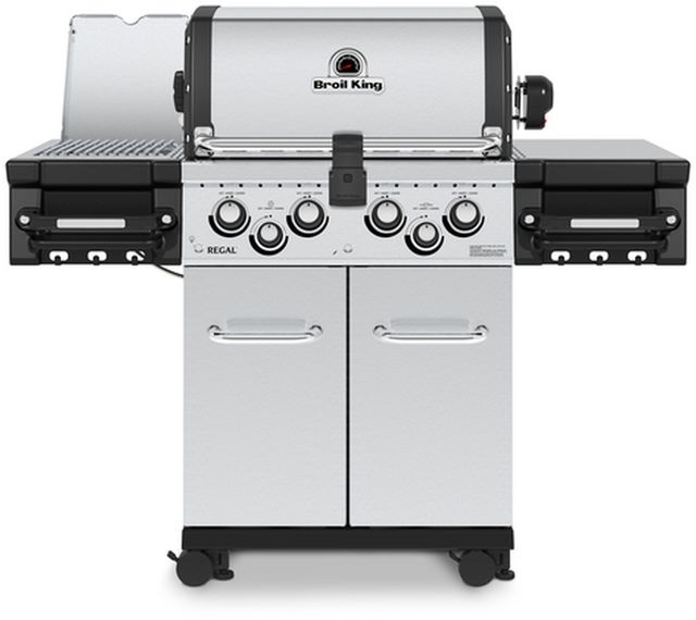 Broil King® Regal S 490 PRO 4-Burner Stainless Steel Freestanding Natural Gas Grill-0