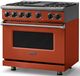 Viking® 7 Series 36" Spiced Cider Pro Style Dual Fuel Range with Griddle-3